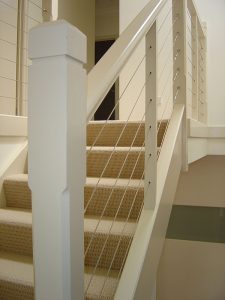 Bevelled Newell Post Staircase