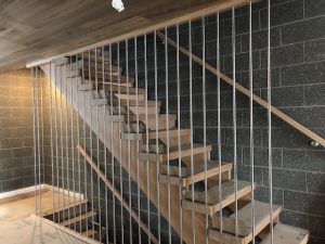 Stainless Floor To Ceiling Stairs